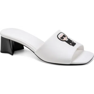 Karl Lagerfeld Paris Sandreea Sport Slide Sandal In White
