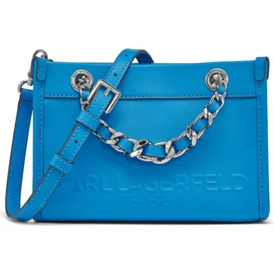 Karl Lagerfeld Paris Savoie Crossbody In Pathalo Blue