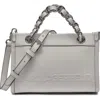 Karl Lagerfeld Paris Savoie Crossbody In Wntr Wht/silvr