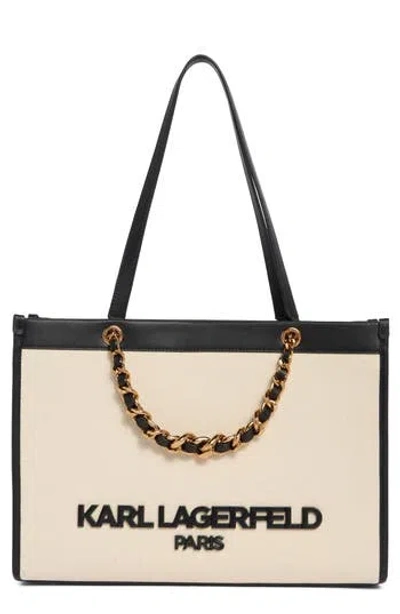 Karl Lagerfeld Paris Savoie Tote Bag In Neutral