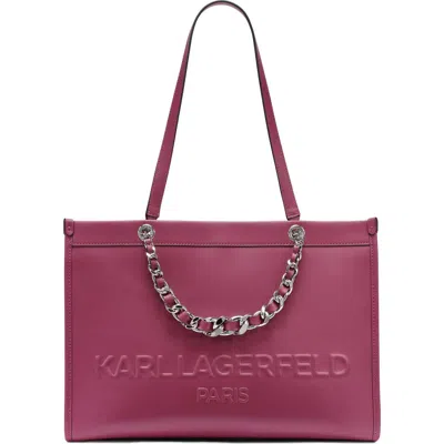 Karl Lagerfeld Paris Savoie Tote In Purple