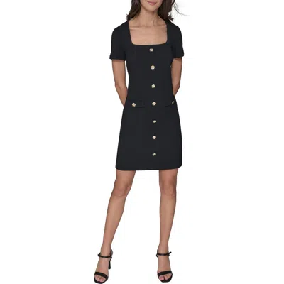 Karl Lagerfeld Paris Scuba Crepe Body-con Dress In Black