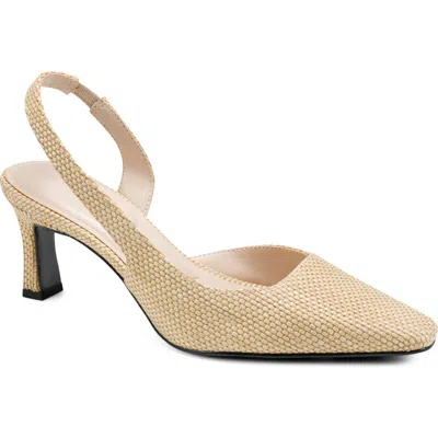Karl Lagerfeld Paris Sheenz Woven Slingback Pump In Brown