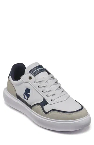 Karl Lagerfeld Men's Side Embroidered Karl Profile Logo Sneakers In Animal Print