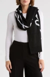Karl Lagerfeld Paris Signature Logo Scarf In Multi