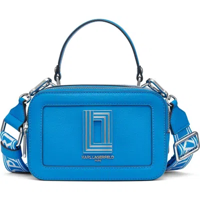 Karl Lagerfeld Paris Simone Crossbody In Pathalo Blue