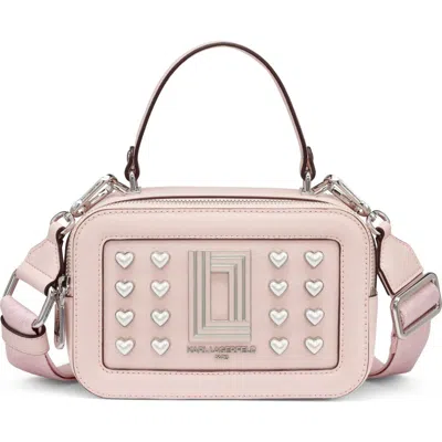 Karl Lagerfeld Paris Simone Crossbody In Pink