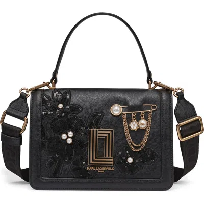 Karl Lagerfeld Paris Simone Flap Crossbody Bag In Multi