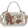 Karl Lagerfeld Paris Simone Flap Crossbody Bag In Neutral