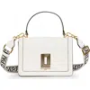 Karl Lagerfeld Paris Simone Flap Crossbody In Winter White