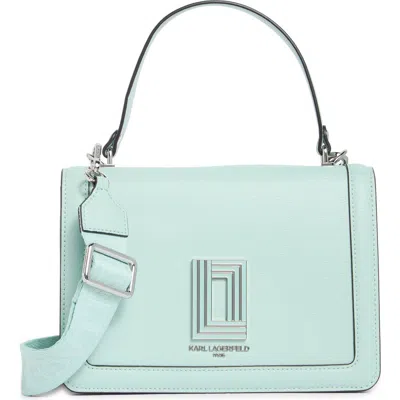 Karl Lagerfeld Paris Simone Leather Satchel In Neutral
