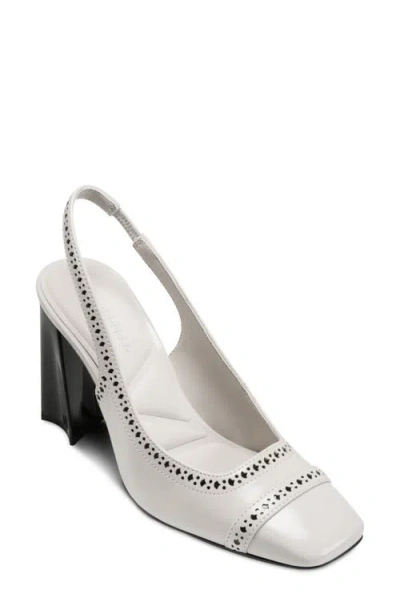 Karl Lagerfeld Paris Siofra Slingback Pump In Silver