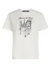 Karl Lagerfeld Paris Sketch Street-print T-shirt In Neutral