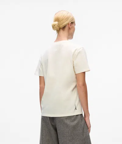 Karl Lagerfeld Paris Sketch T-shirt In White