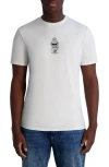 Karl Lagerfeld Paris Small Karl Armor Cotton Graphic T-shirt In White