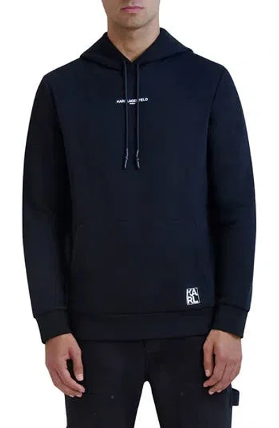 KARL LAGERFELD KARL LAGERFELD PARIS SMALL LOGO HOODIE