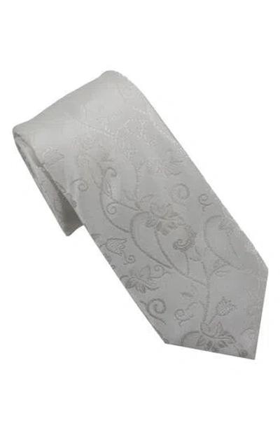 Karl Lagerfeld Paris Sparkle Floral Print Tie In Gray