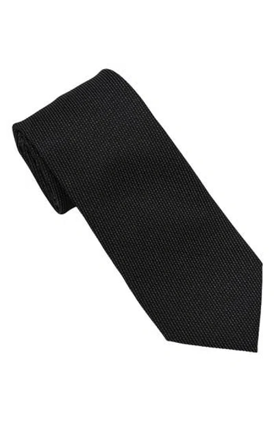 Karl Lagerfeld Paris Sparkle Stripe Print Tie In Black