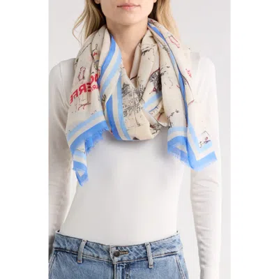 Karl Lagerfeld Paris Spring Studio Oversize Wrap In Multi