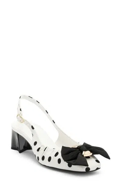 Karl Lagerfeld Paris Sprouse Slingback Pump In White