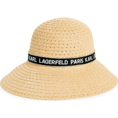 Karl Lagerfeld Paris St Tropez Reader Hat In Neutral