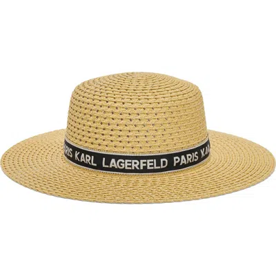 Karl Lagerfeld Paris St Tropez Straw Sunhat In Natural