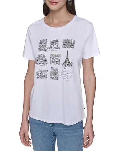 Karl Lagerfeld Paris Streets Tee In White