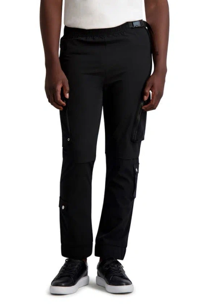 Karl Lagerfeld Stretch Cargo Pants In Black