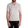 Karl Lagerfeld Paris Stripe Johnny Collar Polo Sweater