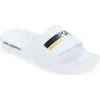 Karl Lagerfeld Paris Stripe Logo Pool Slide