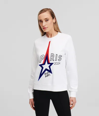 Karl Lagerfeld Paris Sweatshirt In White