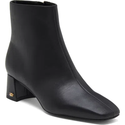 Karl Lagerfeld Paris Sycamore Faux Leather Bootie In Black