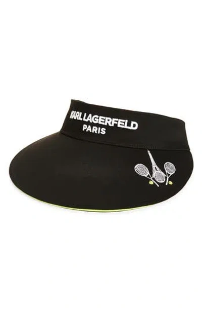 Karl Lagerfeld Paris Tennis Embroidered Visor