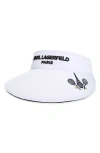 Karl Lagerfeld Paris Tennis Embroidered Visor