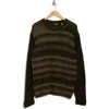 Karl Lagerfeld Paris Tonal Stripe Sweater In Green