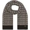 Karl Lagerfeld Paris Tweed Shine Scarf In Black