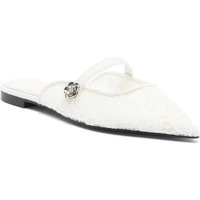 Karl Lagerfeld Paris Vadyn Mule In Bright White