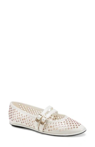 Karl Lagerfeld Paris Vanyel Mary Jane Flat In White