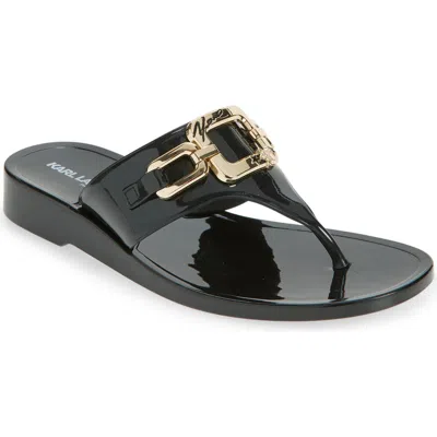 Karl Lagerfeld Paris Vardice Flat Sandal In Multi