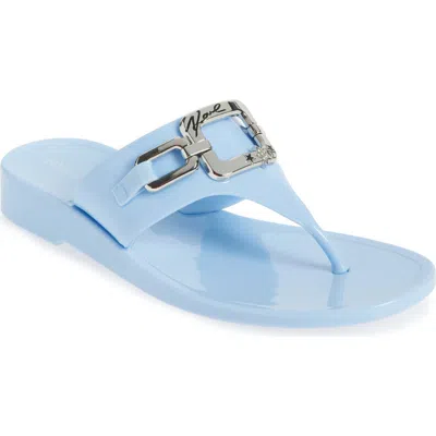 Karl Lagerfeld Paris Vardice Flat Sandal In Blue