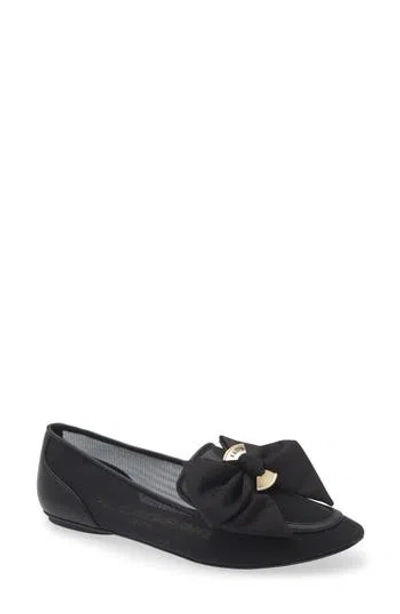 Karl Lagerfeld Paris Velicity Bow Loafer In Black
