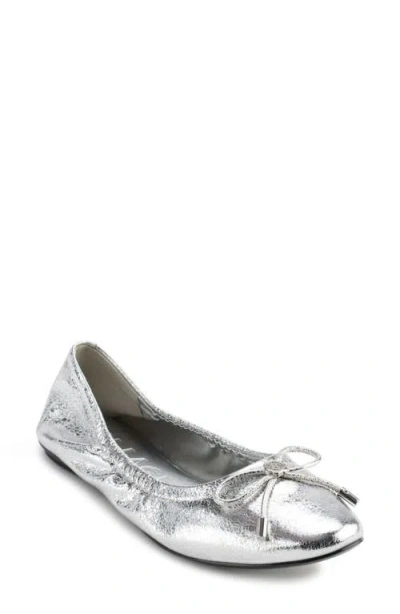 Karl Lagerfeld Paris Velma Metallic Ballet Flat