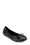 Karl Lagerfeld Women's Velma Almond Toe Ballet Flats In Black