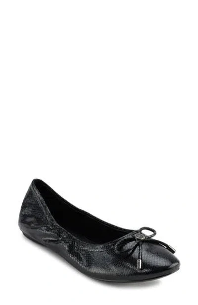 KARL LAGERFELD KARL LAGERFELD PARIS VELMA METALLIC BALLET FLAT