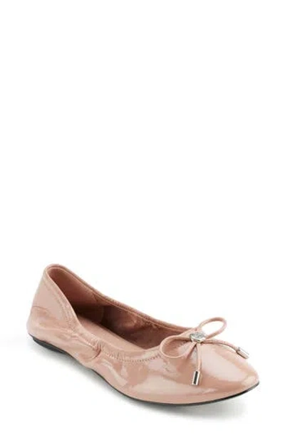 KARL LAGERFELD KARL LAGERFELD PARIS VELMA METALLIC BALLET FLAT