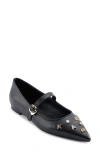 Karl Lagerfeld Women's Veyda Mary Jane Pointed Toe Flats In Black