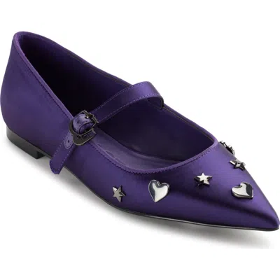 KARL LAGERFELD KARL LAGERFELD VEYDA POINTED TOE MARY JANE FLAT