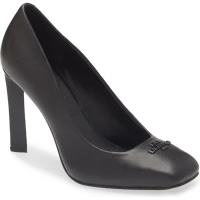 Karl Lagerfeld Paris Vinay Square Toe Pump In Black