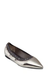 Karl Lagerfeld Paris Vinette Ballet Flat In Gray