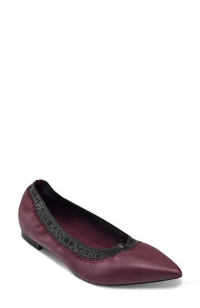 KARL LAGERFELD KARL LAGERFELD PARIS VINETTE POINTED TOE FLAT